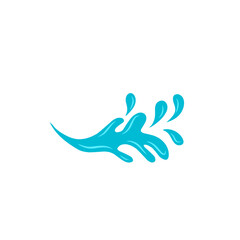 blue water splash vector illustration