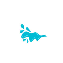 blue water splash vector illustration