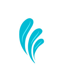blue water splash vector illustration