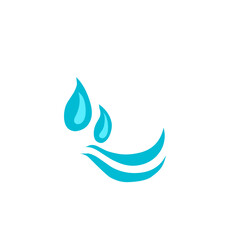 blue water splash vector illustration