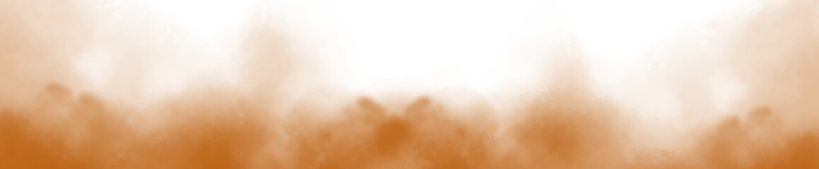 PNG fog texture isolated on transparent background, Beautiful swirling Orange color smoke, Special effect of steam, Vector isolated smoke