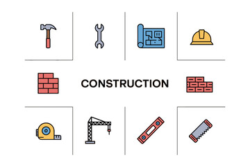 construction icon set, under construction icon, hard hat icon, property icon, roofing icon, cog icon, hard hat, safety icon, white hard hat icon, ppe icon, construction machinery icons, building const