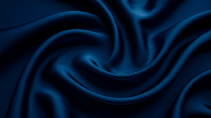 Fototapeta premium A dark navy blue abstract background with smooth, flowing curves and waves.