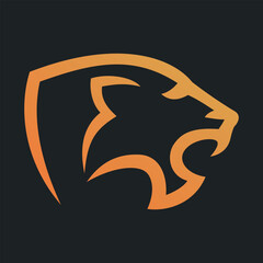 Tiger logo design, simple tiger logo design.
