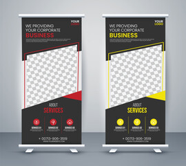 Roll Up Banner Design Template – Modern & Professional Display for Events