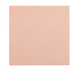 Fototapeta premium Blank sheet of paper for notes, isolated on transparent background. Office blank paper concept