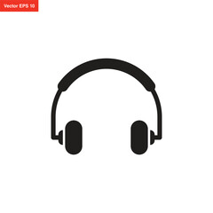 headphone, headset operator call center icon design template