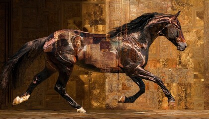 Konik w ruchu, artystyczna wizja anatomii