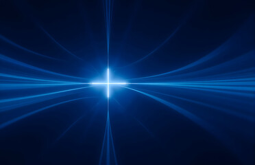 Abstract Blue Light Streak Background