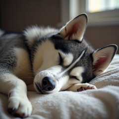 Obraz premium Siberian Husky portrait