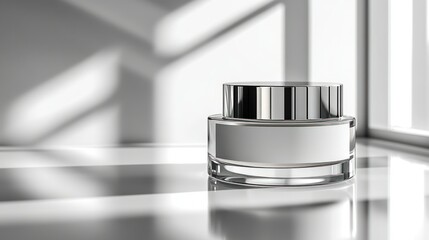 Modern beauty cream jar