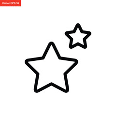 Obraz premium line art star icon design