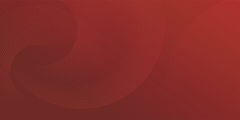 Abstract red background with glowing curve lines. Modern shiny red gradient geometric circle lines pattern. Futuristic concept. Suit for banner, brochure, poster, presentation, cover, website