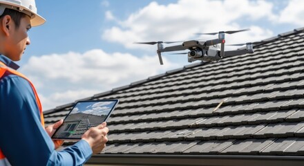 Drone roof inspection utilizing technology for efficient building assessment