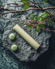 Pastelowe desery na kamiennym podłożu
