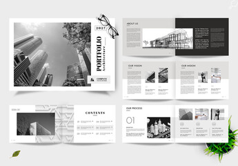 Minimalist Black and White Company Profile Template