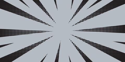 Background of comic book action lines. Speed lines Manga frame isolated on transparent background. Vector graphic design modern arts