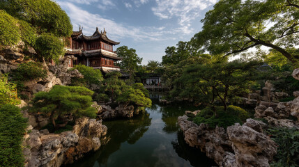 Asian garden.