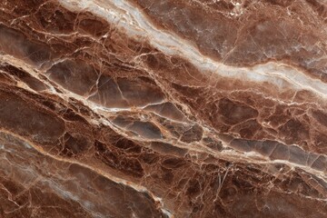 Natural brown marble texture rich in mineral deposits and complex geological layering