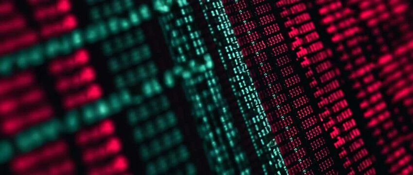 Cybercrime visual background cybersecurity data breach background cybersecurity data breach animation with digital cybersecurity data breach code matrix effect