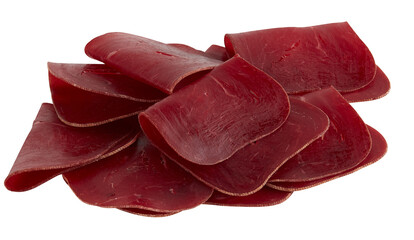 Smoked Salam cut out isolated transparent background