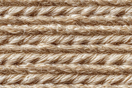 Seamless intertwined natural fiber ropes, showcasing their texture and pattern. The ropes are arranged in parallel lines, emphasizing their rustic appearance.