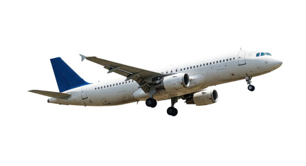 Isolated Passenger Airplane Ascending into the Sky