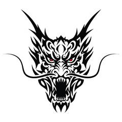 Dragon Vector Tribal Tattoo