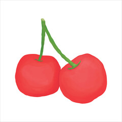 This hand-drawn watercolor cherries adds a lovely, whimsical touch — perfect for invitations, gift tags, or aesthetic printables.