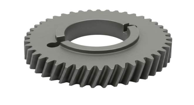 Isolated Single Metal Gear Cog Wheel Mechanism