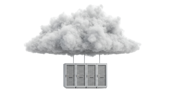 Isolated Cloud Computing Servers Data Storage Infrastructure