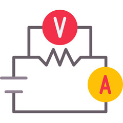 Ohm Law Diagram Icon