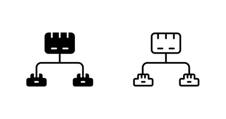 Ethernet Switch Vector Icon
