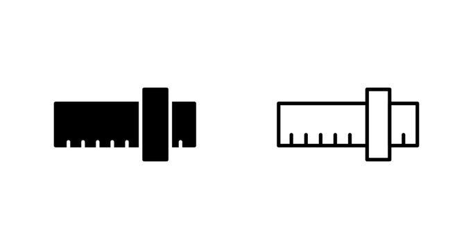 Slide Rule Vector Icon