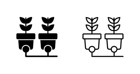 Smart Plant Pot Vector Icon