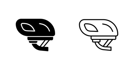 Smart Bike Helmet Vector Icon