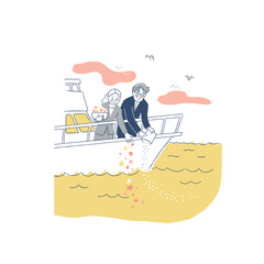  海洋散骨のイメージ