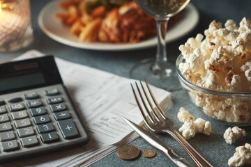 A budget plan for managing spending on entertainment and dining