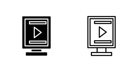 Digital Signage Vector Icon