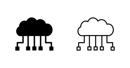 Cloud Computing Vector Icon
