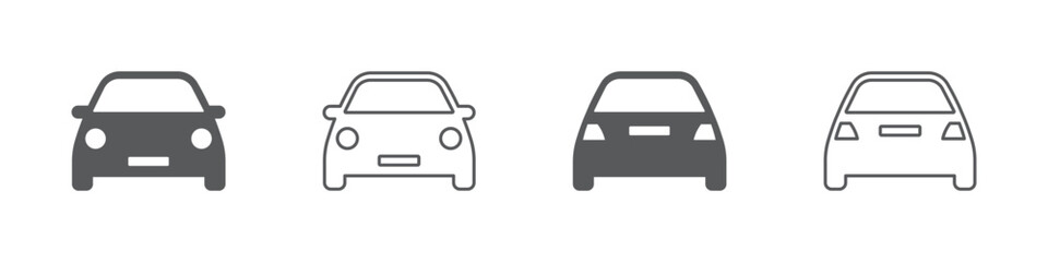 Set of car icon. Car. Car symbol. Machine signs for applications and web sites. Vector illustration.