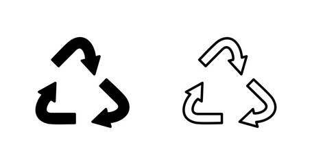 Recycling symbol Vector Icon