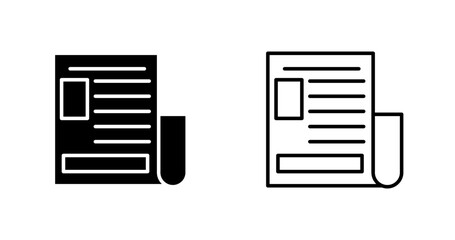 Newspaper Vector Icon