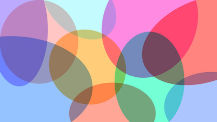 ABSTRACT BACKGROUND FLAT COLORFUL DESIGN WITH CIRCLE GEOMETRIC SHAPES VECTOR TEMPLATE GOOD FOR MODERN WEBSITE, WALLPAPER, COVER DESIGN 