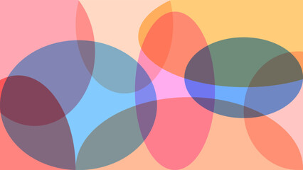 ABSTRACT BACKGROUND FLAT COLORFUL DESIGN WITH CIRCLE GEOMETRIC SHAPES VECTOR TEMPLATE GOOD FOR MODERN WEBSITE, WALLPAPER, COVER DESIGN 