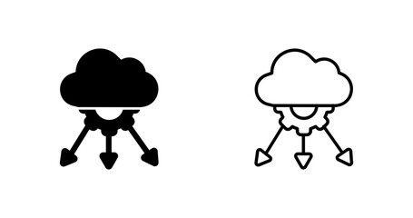 Network Load Balancing Vector Icon