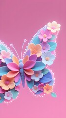 butterfly and flowers