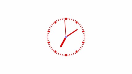wall clock isolated on white