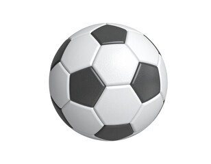 Fototapeta premium Floating 3D Football – Clean Isolated Object