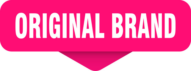 original brand sticker. original brand sign on transparent background